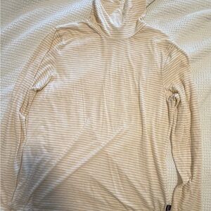 Striped White/Yellow Patagonia Turtleneck